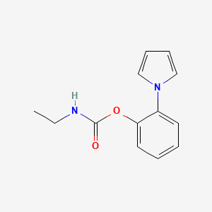 molecular formula C13H14N2O2 B2916690 2-(1H-pyrrol-1-yl)phenyl N-ethylcarbamate CAS No. 339014-77-6