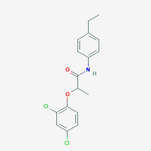 molecular formula C17H17Cl2NO2 B291670 2-(2,4-dichlorophenoxy)-N-(4-ethylphenyl)propanamide 