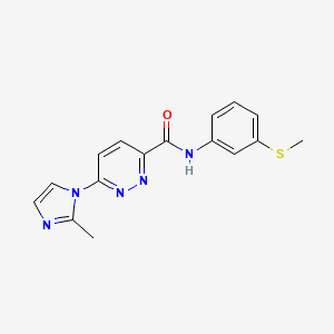 6-(2-methyl-1H-imidazol-1-yl)-N-(3-(methylthio)phenyl)pyridazine-3-carboxamide