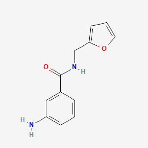 molecular formula C12H12N2O2 B2916719 3-Amino-N-(2-furylmethyl)benzamide CAS No. 923526-76-5