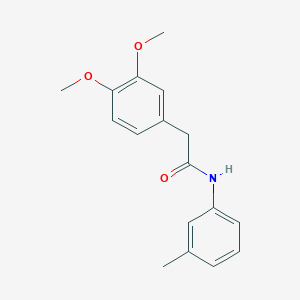 molecular formula C17H19NO3 B291673 2-(3,4-dimethoxyphenyl)-N-(3-methylphenyl)acetamide 