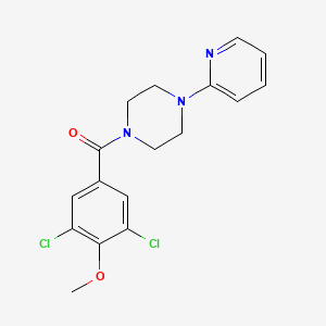 molecular formula C17H17Cl2N3O2 B2916754 (3,5-二氯-4-甲氧基苯基)-(4-吡啶-2-基哌嗪-1-基)甲酮 CAS No. 1326530-67-9
