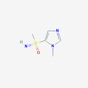 molecular formula C5H9N3OS B2916758 Imino-methyl-(3-methylimidazol-4-yl)-oxo-lambda6-sulfane CAS No. 2375270-25-8