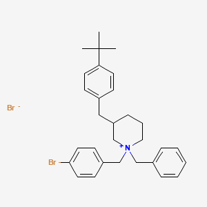 molecular formula C30H37Br2N B2916761 1-Benzyl-1-(4-bromobenzyl)-3-[4-(tert-butyl)benzyl]piperidinium bromide CAS No. 1025707-72-5