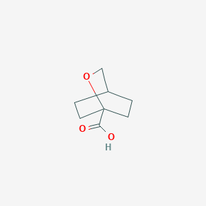 molecular formula C8H12O3 B2916772 2-Oxabicyclo[2.2.2]octane-1-carboxylic acid CAS No. 1447943-57-8