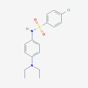 molecular formula C16H19ClN2O2S B291678 4-chloro-N-[4-(diethylamino)phenyl]benzenesulfonamide 