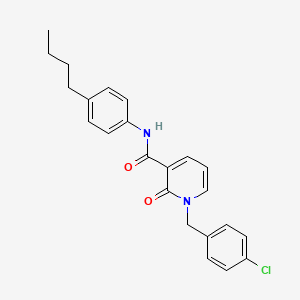 molecular formula C23H23ClN2O2 B2916788 N-(4-丁基苯基)-1-(4-氯苄基)-2-氧代-1,2-二氢吡啶-3-甲酰胺 CAS No. 946246-41-9