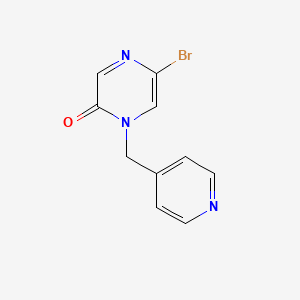 molecular formula C10H8BrN3O B2916790 5-Bromo-1-(pyridin-4-ylmethyl)pyrazin-2(1H)-one CAS No. 2089770-71-6