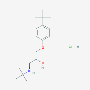 molecular formula C17H30ClNO2 B2916794 1-(4-(Tert-butyl)phenoxy)-3-(tert-butylamino)propan-2-ol hydrochloride CAS No. 479674-40-3