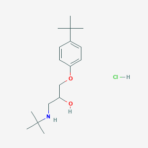 molecular formula C17H30ClNO2 B2916794 1-(4-(叔丁基)苯氧基)-3-(叔丁基氨基)丙烷-2-醇盐酸盐 CAS No. 479674-40-3