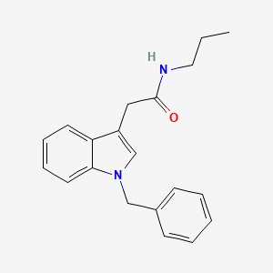 molecular formula C20H22N2O B2916800 2-(1-苄基-1H-吲哚-3-基)-N-丙基乙酰胺 CAS No. 922036-79-1