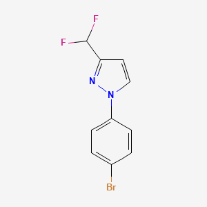 molecular formula C10H7BrF2N2 B2916811 1-(4-Bromophenyl)-3-(difluoromethyl)pyrazole CAS No. 2248305-93-1