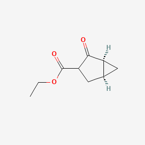 molecular formula C9H12O3 B2916826 乙基 (1S,5S)-2-氧代双环[3.1.0]己烷-3-羧酸酯 CAS No. 1933785-86-4