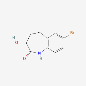 molecular formula C10H10BrNO2 B2916839 7-Bromo-3-hydroxy-1,3,4,5-tetrahydro-1-benzazepin-2-one CAS No. 2445786-20-7