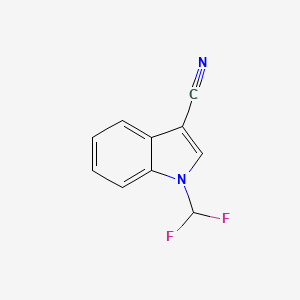 molecular formula C10H6F2N2 B2916861 1-(二氟甲基)-1H-吲哚-3-腈 CAS No. 1506544-16-6