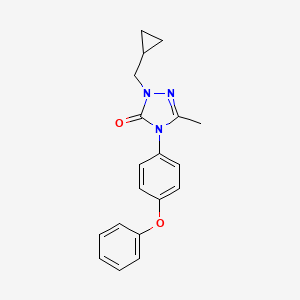 molecular formula C19H19N3O2 B2916881 2-(cyclopropylmethyl)-5-methyl-4-(4-phenoxyphenyl)-2,4-dihydro-3H-1,2,4-triazol-3-one CAS No. 860789-20-4