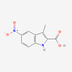 molecular formula C10H8N2O4 B2916882 3-甲基-5-硝基-1H-吲哚-2-羧酸 CAS No. 446830-73-5