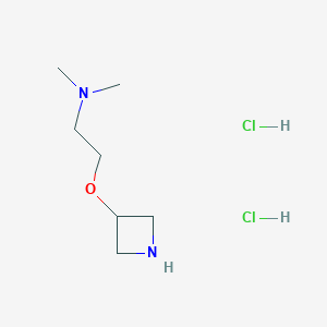 molecular formula C7H18Cl2N2O B2916888 2-(Azetidin-3-yloxy)-N,N-dimethylethanamine dihydrochloride CAS No. 2197062-05-6