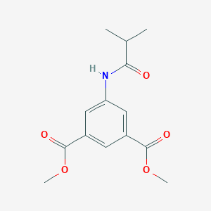 molecular formula C14H17NO5 B291689 Dimethyl 5-(isobutyrylamino)isophthalate 