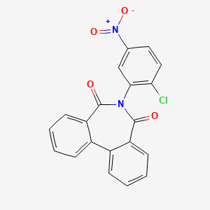molecular formula C20H11ClN2O4 B2916893 6-(2-Chloro-5-nitrophenyl)benzo[d][2]benzazepine-5,7-dione CAS No. 166659-01-4