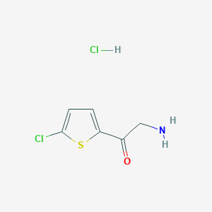 molecular formula C6H7Cl2NOS B2916896 2-氨基-1-(5-氯噻吩-2-基)乙-1-酮盐酸盐 CAS No. 959140-88-6
