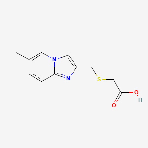 2-[({6-Methylimidazo[1,2-a]pyridin-2-yl}methyl)sulfanyl]acetic acid