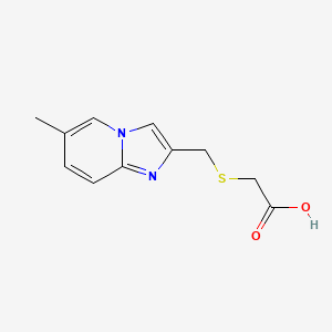 molecular formula C11H12N2O2S B2916897 2-[({6-甲基咪唑并[1,2-a]吡啶-2-基}甲基)硫anyl]乙酸 CAS No. 929975-41-7