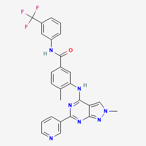 molecular formula C26H20F3N7O B2916913 NVP-BHG712 isomer CAS No. 2245892-85-5
