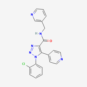 molecular formula C20H15ClN6O B2916918 4-{[(3'-fluorobiphenyl-4-yl)sulfonyl]amino}-N-(3-methylbutyl)benzamide CAS No. 1207041-08-4