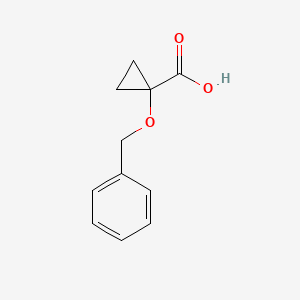 molecular formula C11H12O3 B2916928 1-(Benzyloxy)cyclopropane-1-carboxylic acid CAS No. 865798-44-3