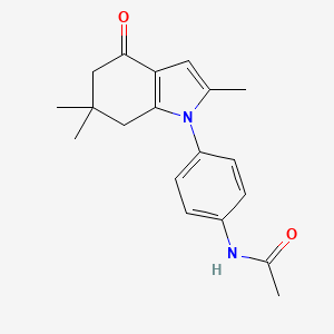 N-[4-(2,6,6-trimethyl-4-oxo-4,5,6,7-tetrahydro-1H-indol-1-yl)phenyl]acetamide