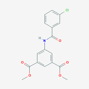 molecular formula C17H14ClNO5 B291694 Dimethyl 5-[(3-chlorobenzoyl)amino]isophthalate 