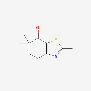 molecular formula C10H13NOS B2916952 2,6,6-三甲基-5,6-二氢苯并噻唑-7(4H)-酮 CAS No. 2490404-51-6