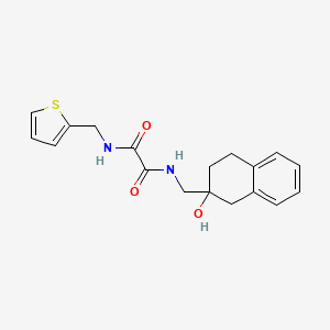 molecular formula C18H20N2O3S B2916956 N1-((2-hydroxy-1,2,3,4-tetrahydronaphthalen-2-yl)methyl)-N2-(thiophen-2-ylmethyl)oxalamide CAS No. 1421506-79-7