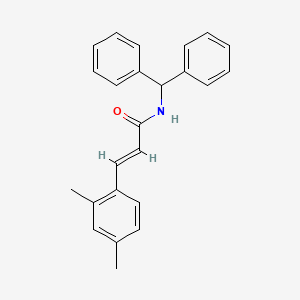 (E)-N-benzhydryl-3-(2,4-dimethylphenyl)prop-2-enamide