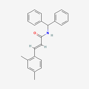 molecular formula C24H23NO B2916969 (E)-N-二苯甲基-3-(2,4-二甲苯基)丙-2-烯酰胺 CAS No. 329778-36-1