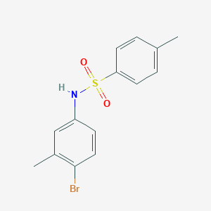 molecular formula C14H14BrNO2S B291697 N-(4-bromo-3-methylphenyl)-4-methylbenzenesulfonamide 