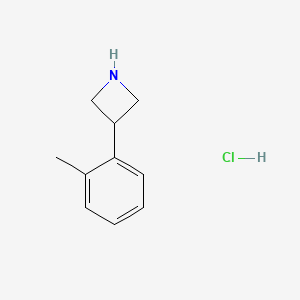 molecular formula C10H14ClN B2916987 3-(o-Tolyl)azetidine Hydrochloride CAS No. 2445786-22-9
