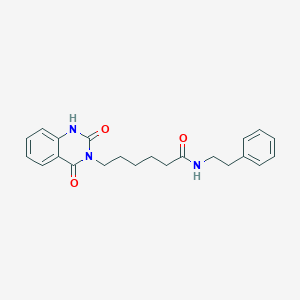 6-(2,4-dioxo-1,2-dihydroquinazolin-3(4H)-yl)-N-phenethylhexanamide