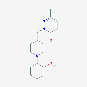 molecular formula C17H27N3O2 B2917000 2-{[1-(2-Hydroxycyclohexyl)piperidin-4-yl]methyl}-6-methyl-2,3-dihydropyridazin-3-one CAS No. 2097928-14-6