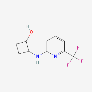 molecular formula C10H11F3N2O B2917017 2-{[6-(Trifluoromethyl)pyridin-2-yl]amino}cyclobutan-1-ol CAS No. 2197891-99-7