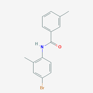 molecular formula C15H14BrNO B291702 N-(4-bromo-2-methylphenyl)-3-methylbenzamide 