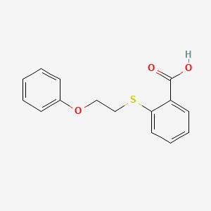 molecular formula C15H14O3S B2917029 2-[(2-Phenoxyethyl)thio]benzoic acid CAS No. 931374-72-0