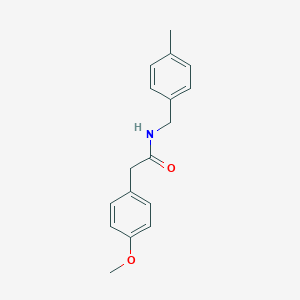 molecular formula C17H19NO2 B291703 2-(4-methoxyphenyl)-N-(4-methylbenzyl)acetamide 