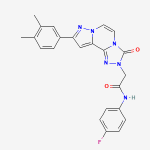 molecular formula C23H19FN6O2 B2917043 Chembl4557836 CAS No. 1207048-93-8