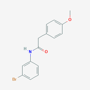 molecular formula C15H14BrNO2 B291705 N-(3-bromophenyl)-2-(4-methoxyphenyl)acetamide 