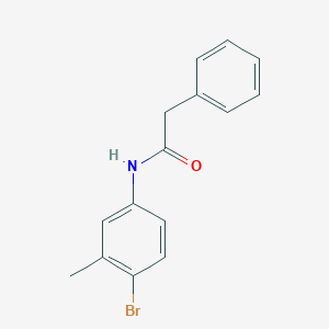 molecular formula C15H14BrNO B291706 N-(4-bromo-3-methylphenyl)-2-phenylacetamide 