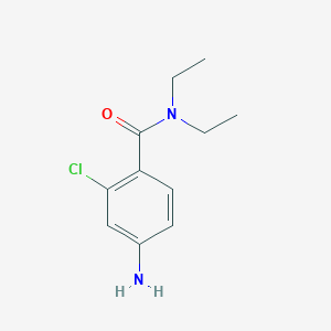 molecular formula C11H15ClN2O B2917069 4-氨基-2-氯-N,N-二乙基苯甲酰胺 CAS No. 926231-58-5