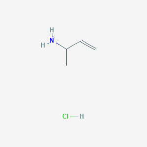 molecular formula C4H10ClN B2917074 But-3-en-2-amine hydrochloride CAS No. 221043-86-3