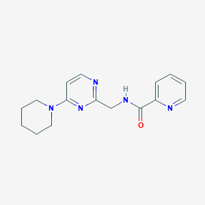 molecular formula C16H19N5O B2917078 N-((4-(piperidin-1-yl)pyrimidin-2-yl)methyl)picolinamide CAS No. 1797077-90-7
